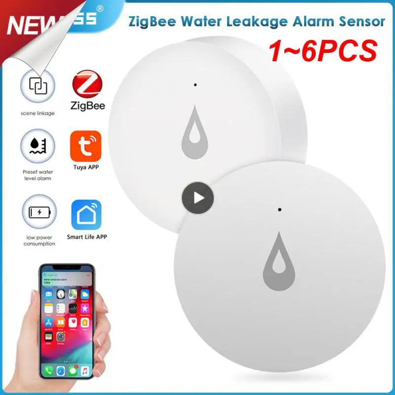 1~6PCS Flood Sensor Remote Monitoring Water Tank Full Linkage Alarm Smart Life Smart Home Water Leak Detector
1~6PCS Flood Sensor Remote Monitoring Water Tank Full Linkage Alarm Smart Life Smart Home Water Leak Detector