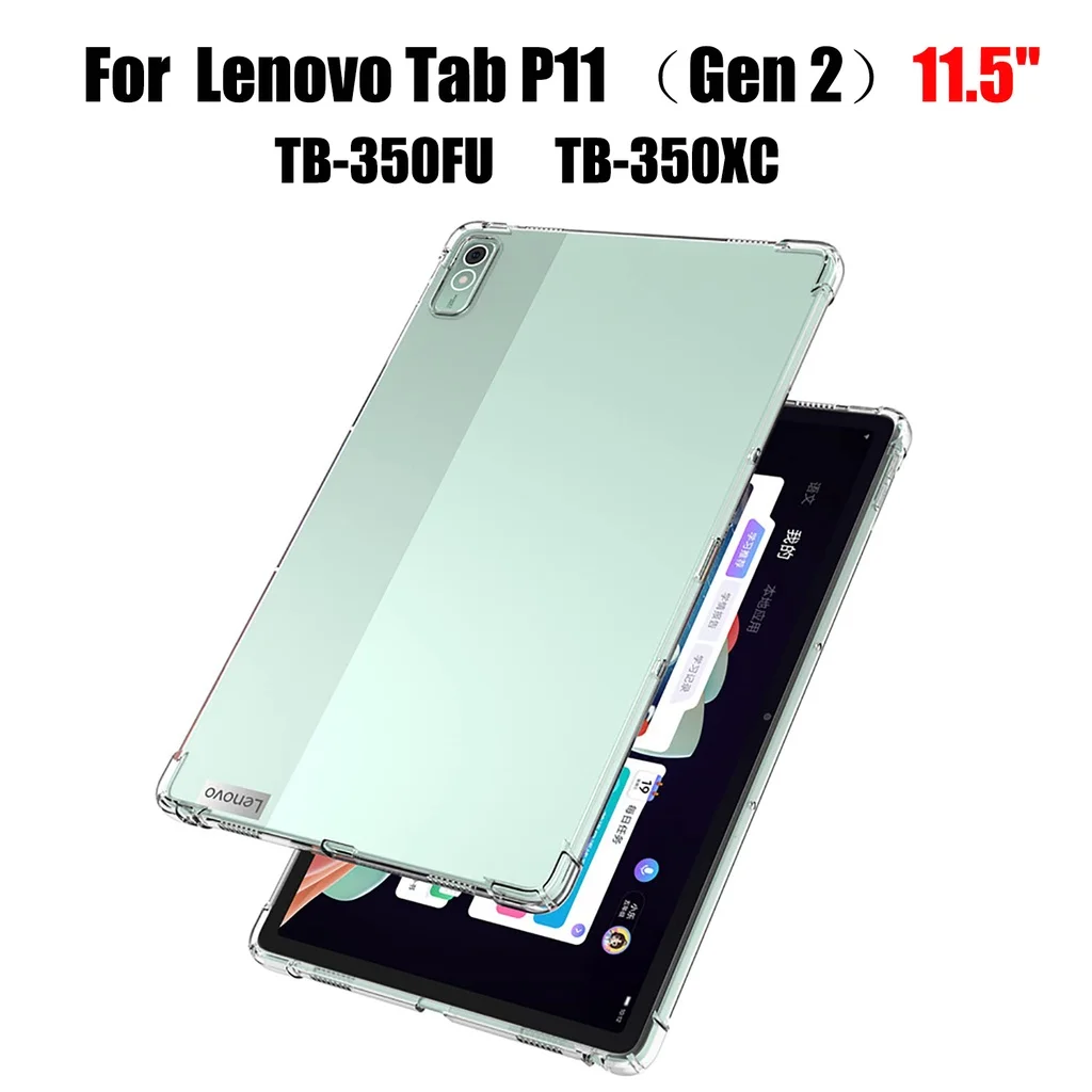 Case for Lenovo Tab P11 (Gen 2) 11.5 Inch Shockproof TPU Silicone Soft Transparent Cover for Xiaoxin Pad Plus 2023 11.5
Case for Lenovo Tab P11 (Gen 2) 11.5 Inch Shockproof TPU Silicone Soft Transparent Cover for Xiaoxin Pad Plus 2023 11.5