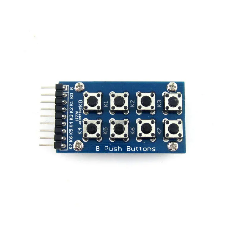 Waveshare 8 Push Buttons Keyboard Single Key Accessory Board Module (Arranged as 2x4 in One Board)
Waveshare 8 Push Buttons Keyboard Single Key Accessory Board Module (Arranged as 2x4 in One Board)