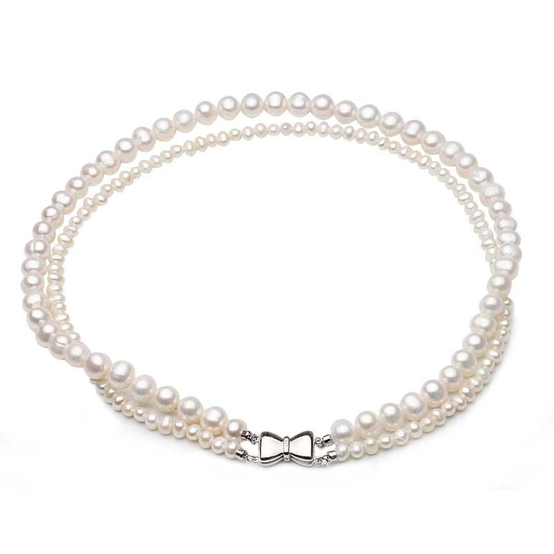 Double Strands Freshwater Pearl Choker Necklace For Women,925 Silver Real Pearl Necklace Wedding Gift
Double Strands Freshwater Pearl Choker Necklace For Women,925 Silver Real Pearl Necklace Wedding Gift