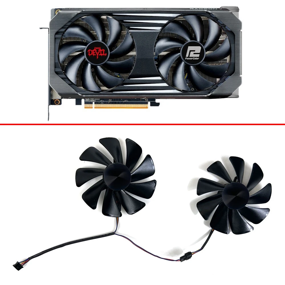 Новый охлаждающий вентилятор 95 мм CF1010U12S RX 6600XT RX 6650XT GPU вентилятор для PowerColor Red Devil AMD Radeon RX 6600XT, RX 6650XT видеокарта 
Новый охлаждающий вентилятор 95 мм CF1010U12S RX 6600XT RX 6650XT GPU вентилятор для PowerColor Red Devil AMD Radeon RX 6600XT, RX 6650XT видеокарта