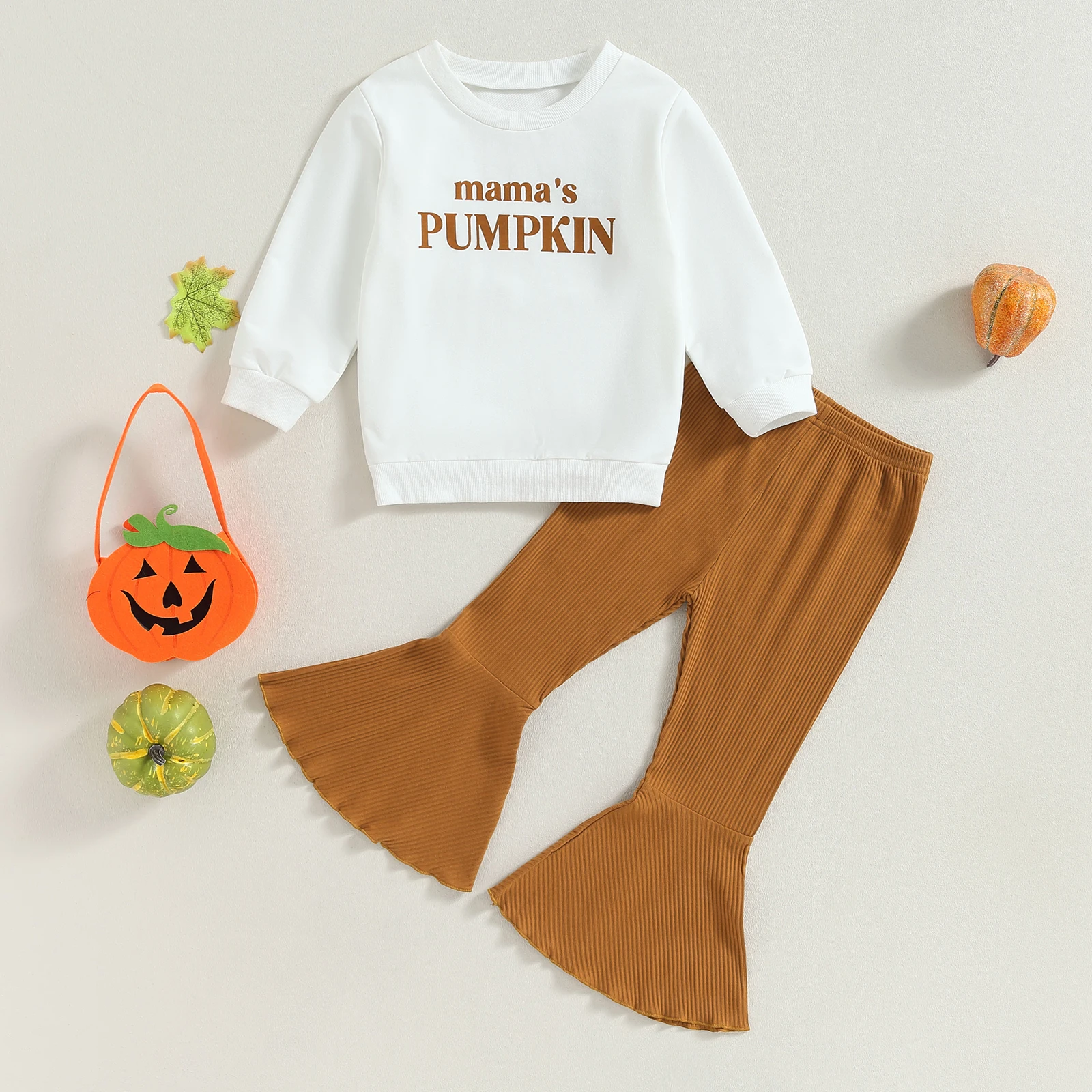 BeQeuewll Kids Girls Fall Outfits Letter Print Long Sleeve Sweatshirts Solid Color Flare Pants 2Pcs Halloween Clothes Set
BeQeuewll Kids Girls Fall Outfits Letter Print Long Sleeve Sweatshirts Solid Color Flare Pants 2Pcs Halloween Clothes Set