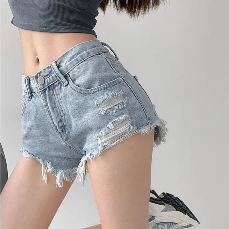 Gidyq Summer Women Denim Shorts Korean Fashion Tassels Slim Fit Shorts Casual Streetwear Female High Waist Ripped Pants
Gidyq Summer Women Denim Shorts Korean Fashion Tassels Slim Fit Shorts Casual Streetwear Female High Waist Ripped Pants