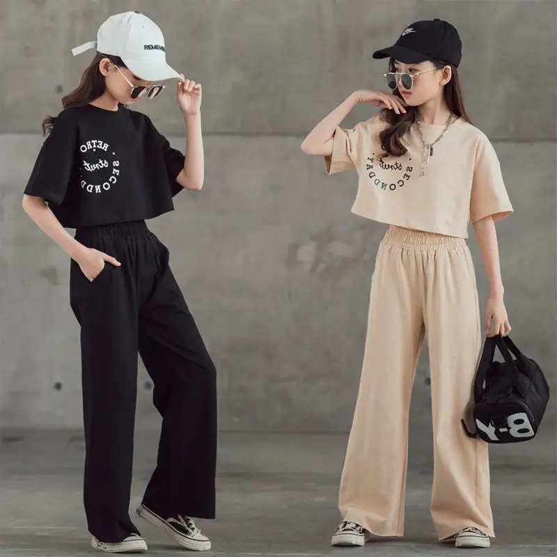 New Summer Girl Sports Clothes Sets Children Casual Loose Sweatshirt Sweatpants Two-piece Suit School Teens Kids Tracksuit
New Summer Girl Sports Clothes Sets Children Casual Loose Sweatshirt Sweatpants Two-piece Suit School Teens Kids Tracksuit