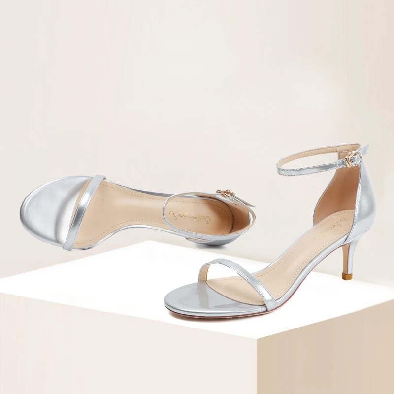 Silver Ankle Strap Sandals Women Summer New Sexy Socialite Lady Fashion 6cm Medium Stiletto High Heels Open Toe Daily Wear Pumps
Silver Ankle Strap Sandals Women Summer New Sexy Socialite Lady Fashion 6cm Medium Stiletto High Heels Open Toe Daily Wear Pumps