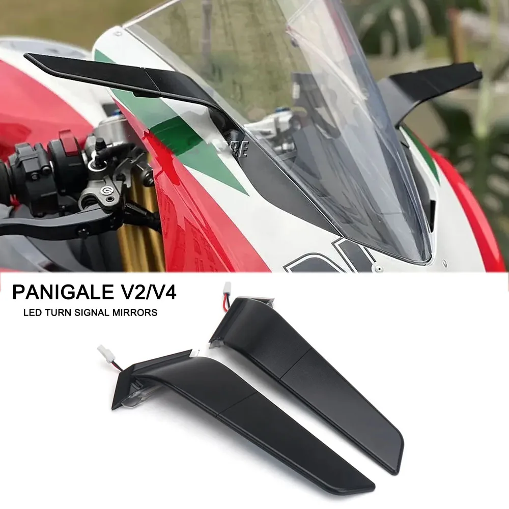 PANIGALE V2 V4 Motorcycle With LED Turn Signal Side Rearview Mirrors For Ducati PANIGALE V4 Invisible Sports Rearview Mirror
PANIGALE V2 V4 Motorcycle With LED Turn Signal Side Rearview Mirrors For Ducati PANIGALE V4 Invisible Sports Rearview Mirror