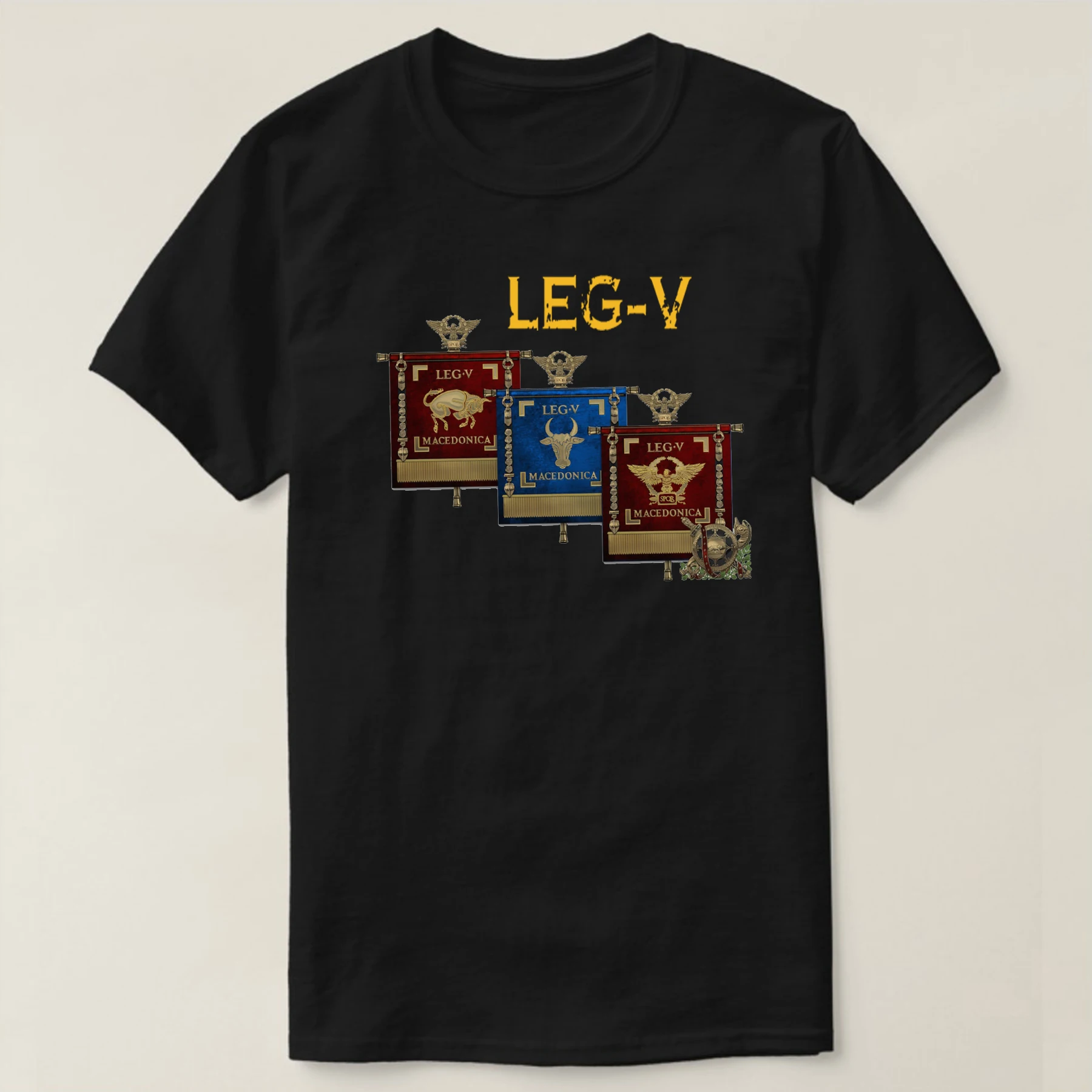 

Legio Quinta Macedonica. Roman Legion Emblem T Shirt. Short Sleeve 100% Cotton Casual T-shirts Loose Top Size S-3XL