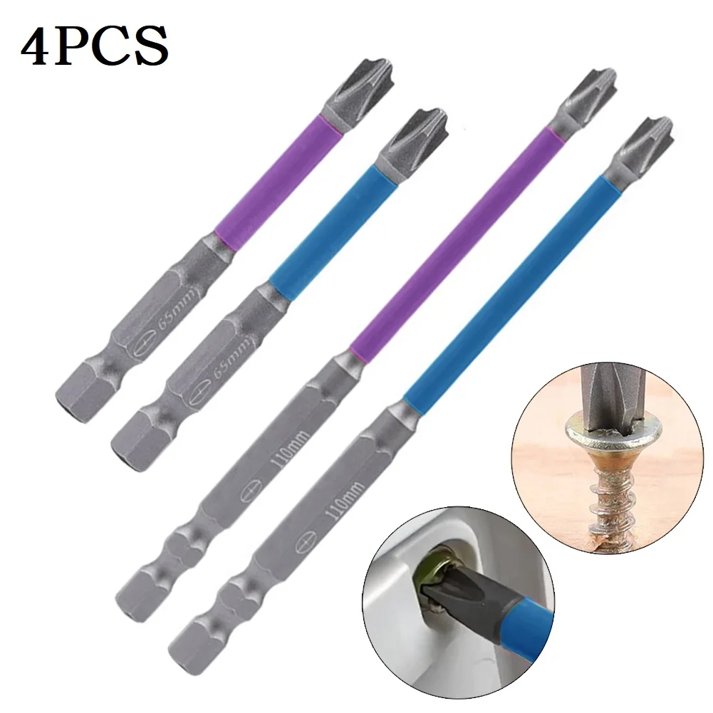 4PC 65/110mm Magnetic Special Slotted Cross Screwdriver Bit For Electrician FPH2 Socket Switch Power Tools Kits
4PC 65/110mm Magnetic Special Slotted Cross Screwdriver Bit For Electrician FPH2 Socket Switch Power Tools Kits