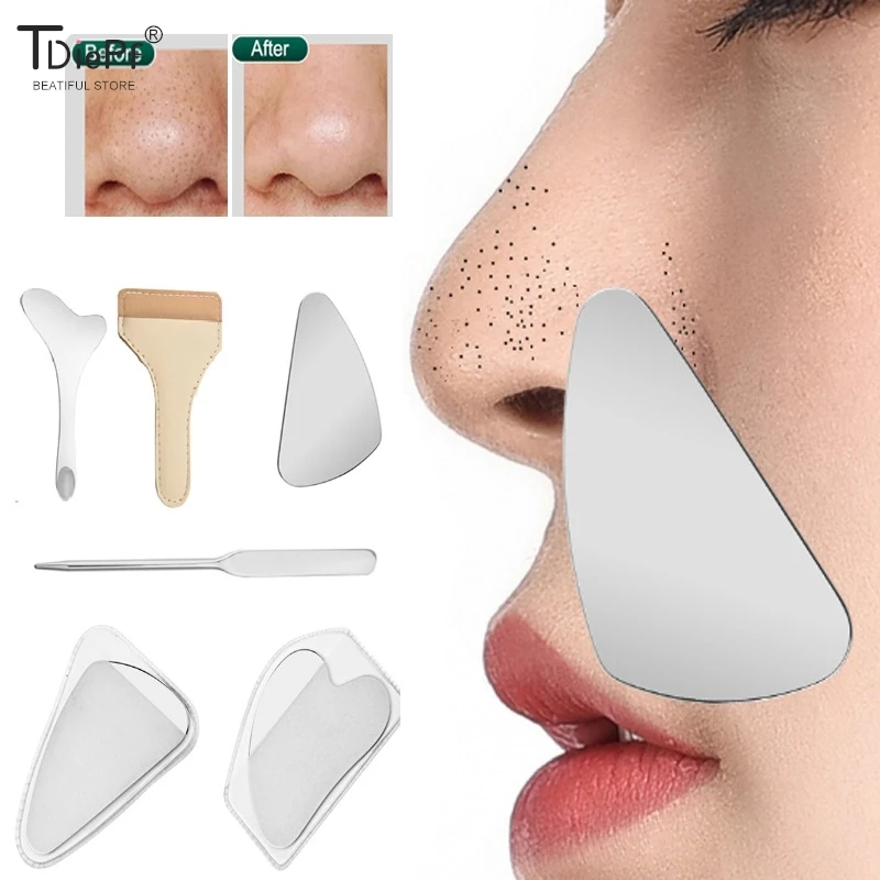 Stainless Steel Cosmetic Scraper Blackhead Spatula Facial Scraping Massage Hair Follicle Cleaning Tool Professional Makeup Tool
Stainless Steel Cosmetic Scraper Blackhead Spatula Facial Scraping Massage Hair Follicle Cleaning Tool Professional Makeup Tool