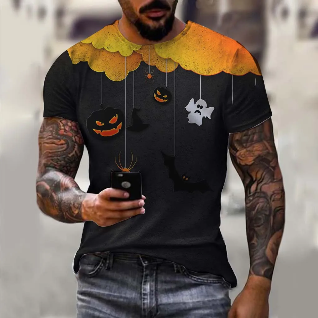 2023 Halloween 3D Print Men's Pumpkin T-shirt Crew Neck Loose Streetwear Tees Summer Casual Short Sleeve Tops Mans Clothing
2023 Halloween 3D Print Men's Pumpkin T-shirt Crew Neck Loose Streetwear Tees Summer Casual Short Sleeve Tops Mans Clothing