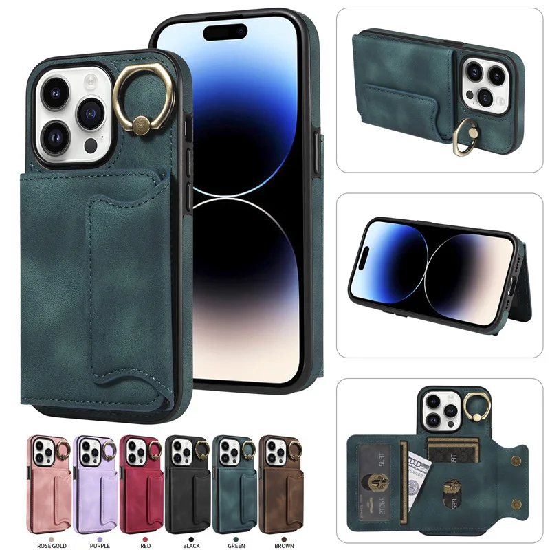 Кожаный чехол-бумажник с кольцом-держателем для iPhone 11 11 12 13 14 Pro Max Xs XR 7 8 Plus
Кожаный чехол-бумажник с кольцом-держателем для iPhone 11 11 12 13 14 Pro Max Xs XR 7 8 Plus