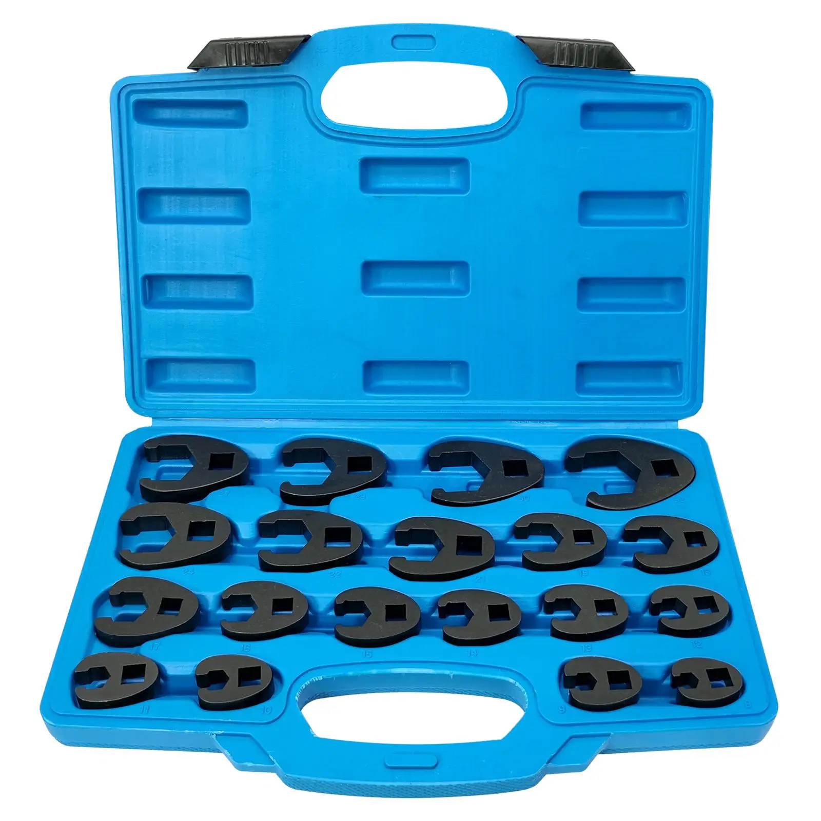 19Pcs 3/8 1/ Nut Crowfoot Wrench Set 8 32mm Crowfoot Wrenches Steel Metric 03324A with Storage Case Restricted
19Pcs 3/8 1/ Nut Crowfoot Wrench Set 8 32mm Crowfoot Wrenches Steel Metric 03324A with Storage Case Restricted
