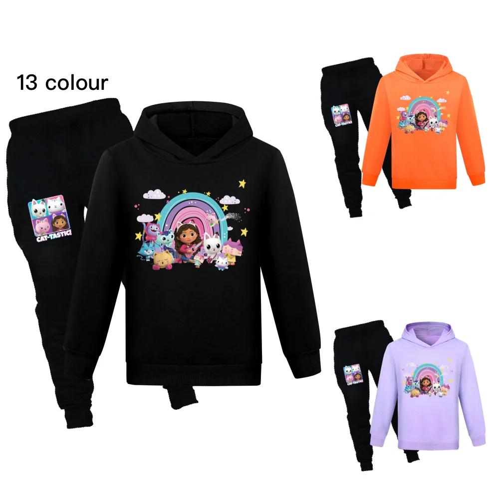 Children Clothing Gabby's Dollhouse Cats Spring Fall Boy Girls Hoodies+Pants Set Kids Pullovers Clothes Sweatshirts Sports Suit
Children Clothing Gabby's Dollhouse Cats Spring Fall Boy Girls Hoodies+Pants Set Kids Pullovers Clothes Sweatshirts Sports Suit