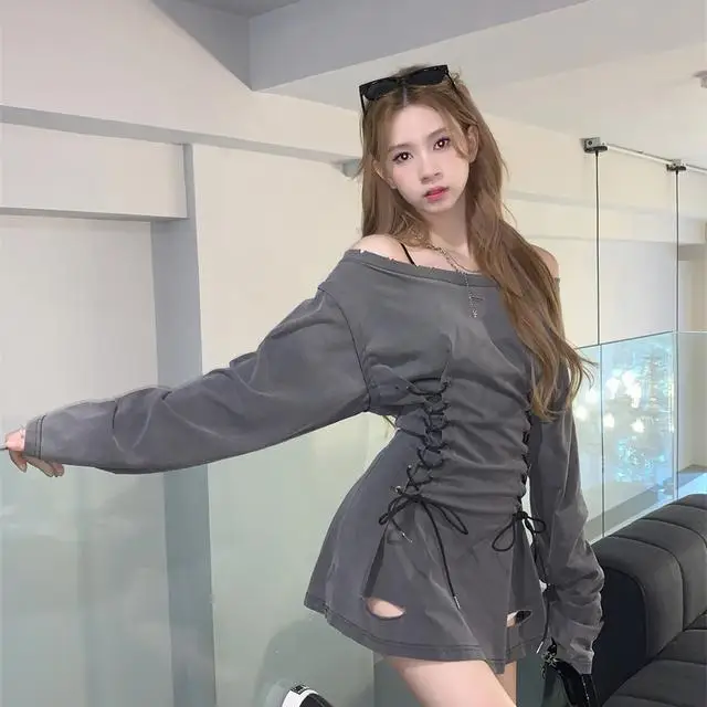 New Fairycore Grunge Goth Corset Dress Women Aesthetic Harajuku Streetwear Bandage Slim Bodycon Dress Y2k 90s Indie Clothes
New Fairycore Grunge Goth Corset Dress Women Aesthetic Harajuku Streetwear Bandage Slim Bodycon Dress Y2k 90s Indie Clothes