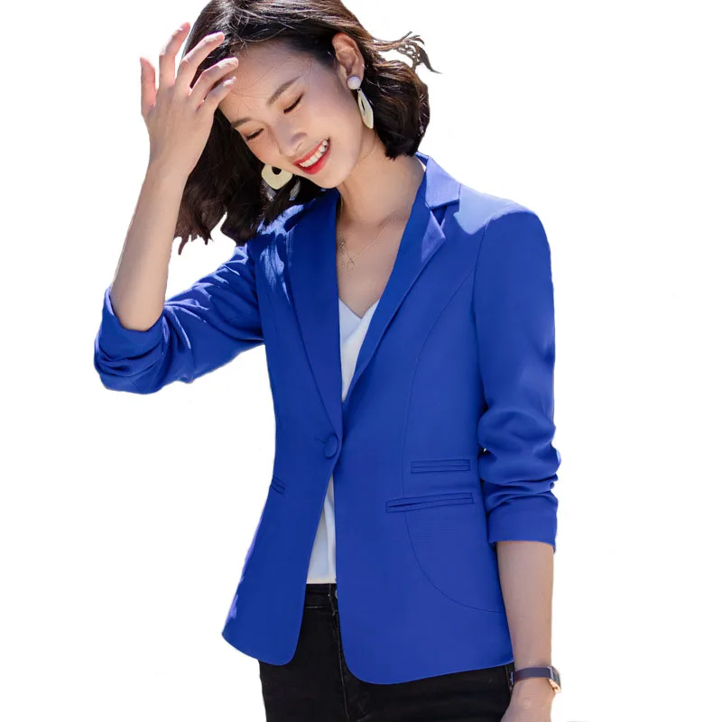 High-Quality Solid Blazer Spring Straight and Smooth Jacket Office Lady Style Coat Business Formal Wear Candy Color Heavy Tops
High-Quality Solid Blazer Spring Straight and Smooth Jacket Office Lady Style Coat Business Formal Wear Candy Color Heavy Tops