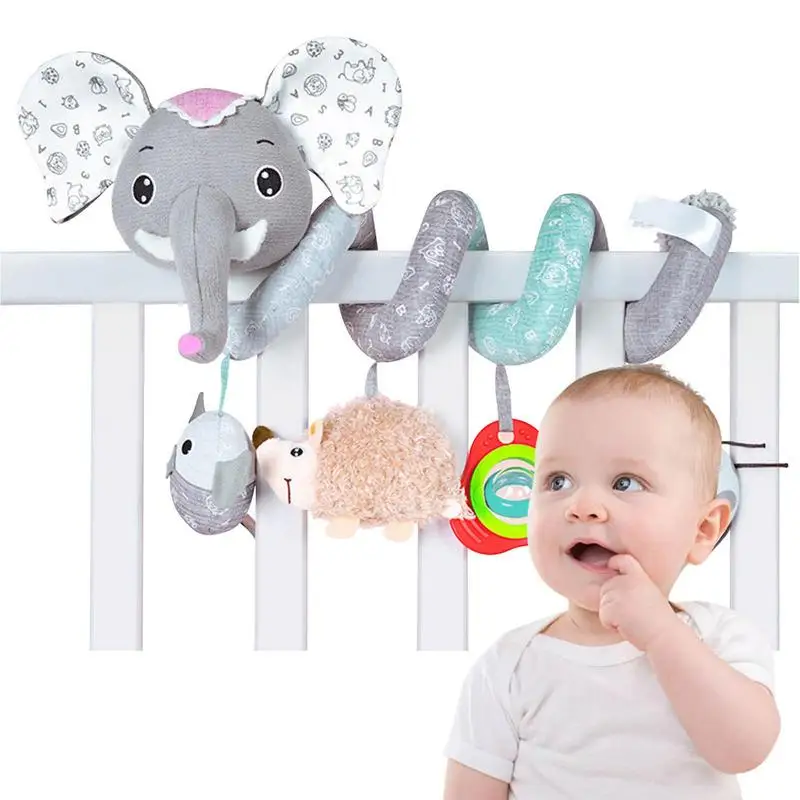Infant Baby Gray Plush Spiral Activity Hanging Toys For Stroller Crib Bar Bassinet With Music Box BB Squeaker And Rattles
Infant Baby Gray Plush Spiral Activity Hanging Toys For Stroller Crib Bar Bassinet With Music Box BB Squeaker And Rattles