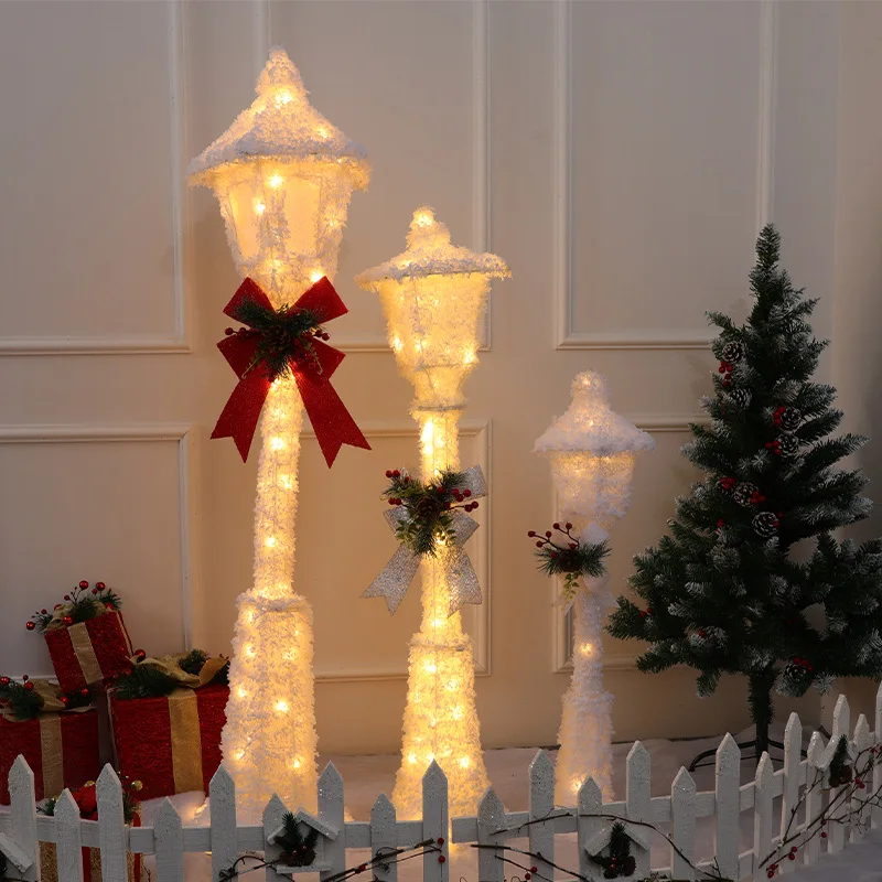Led Glowing Christmas White Street Lights Decoration 1.5m/1.2m/0.9m Wrought Iron Decor for Large Hotel Door Welcome Ornament
Led Glowing Christmas White Street Lights Decoration 1.5m/1.2m/0.9m Wrought Iron Decor for Large Hotel Door Welcome Ornament