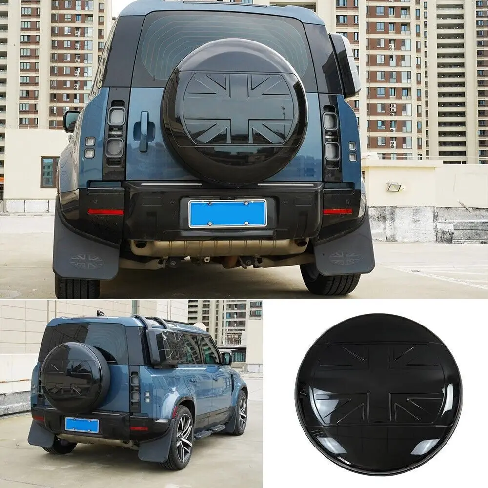 

ABS Spare Tyre Tire Wheel Cover Fit for Land Rover Defender 2020-2023 (Black)