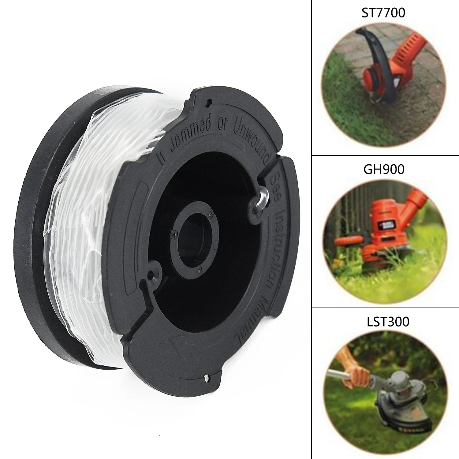 Nylon Black 30ft 0.065" For BLACK+DECKER AF-100 Spool Line Tool Part Home Accessories Line Trimmer Replacement
Nylon Black 30ft 0.065" For BLACK+DECKER AF-100 Spool Line Tool Part Home Accessories Line Trimmer Replacement