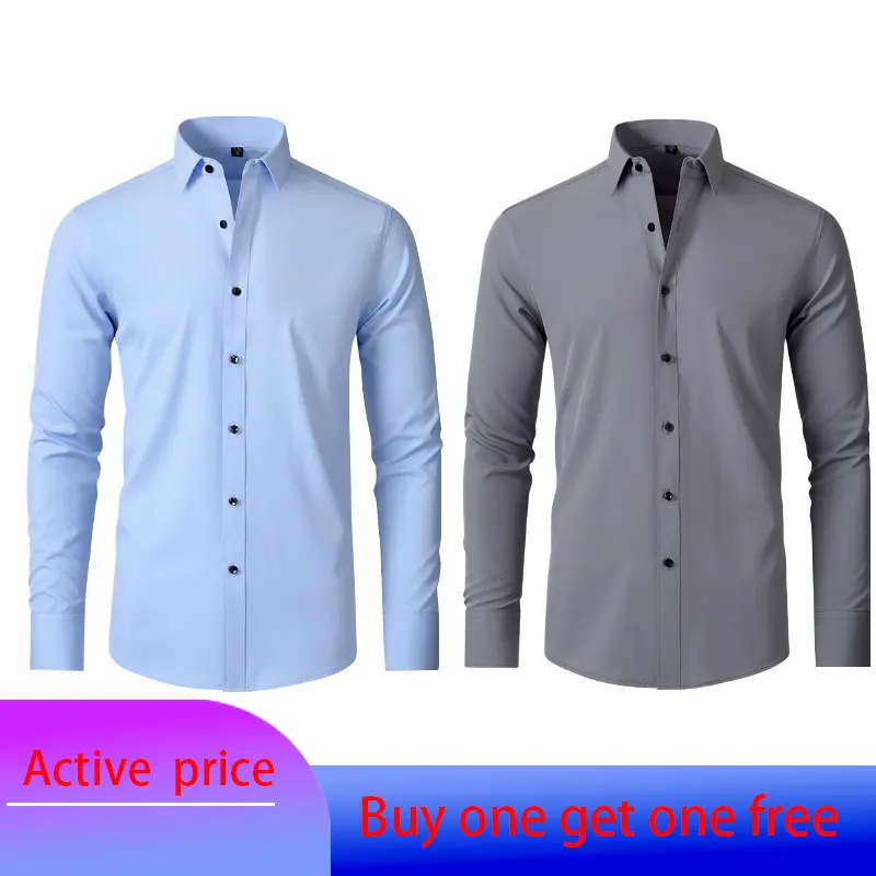 6XL Spring and Autumn men's shirt long sleeve non-ironing formal dress large size business casual slim solid color silky smooth
6XL Spring and Autumn men's shirt long sleeve non-ironing formal dress large size business casual slim solid color silky smooth