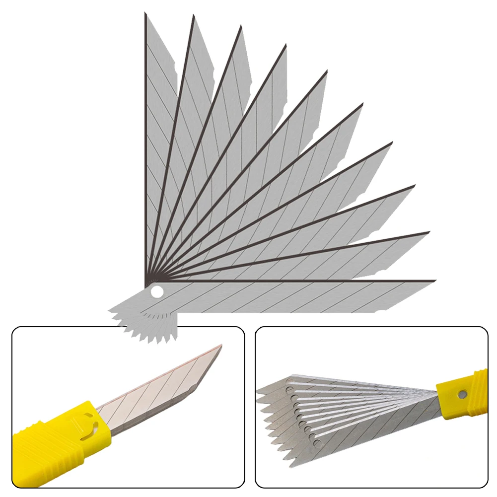 Cutter Blades 86*9mm Replacement Silver Stowable 10pcs/Set 30 Degrees Alloy Steel Art Blade Blade High Quality
Cutter Blades 86*9mm Replacement Silver Stowable 10pcs/Set 30 Degrees Alloy Steel Art Blade Blade High Quality