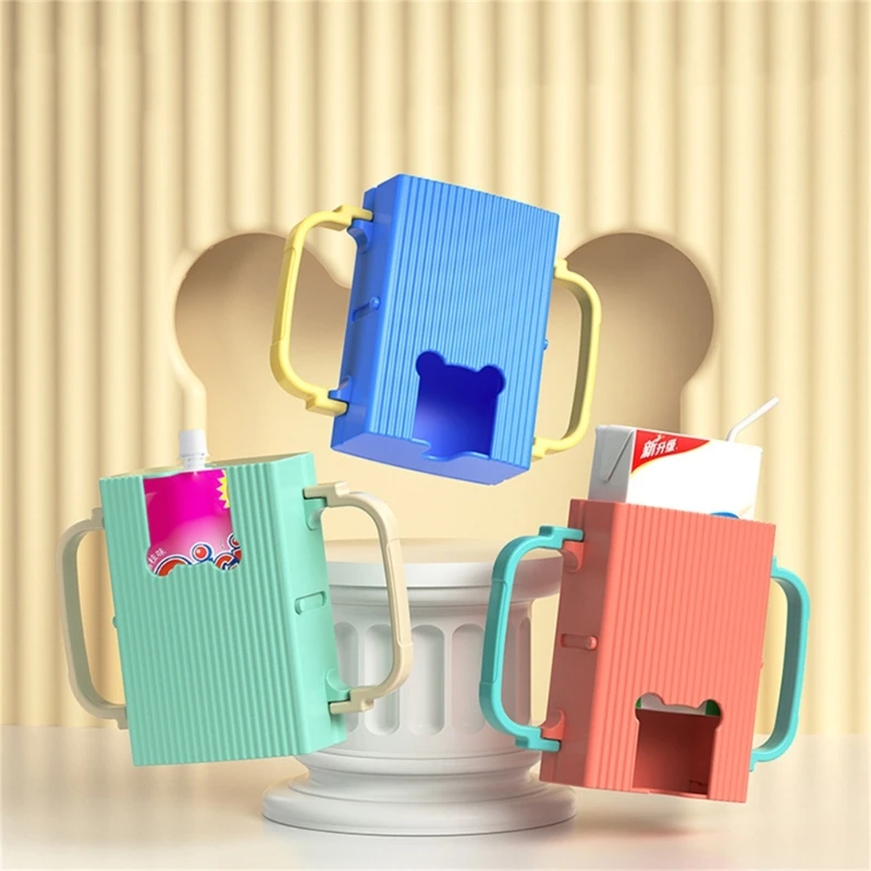 Universal Flipping Holder with Double Handles Milk Box Holder for Food Pouches & Juice Boxes Prevent Squeezing Spills
Universal Flipping Holder with Double Handles Milk Box Holder for Food Pouches & Juice Boxes Prevent Squeezing Spills