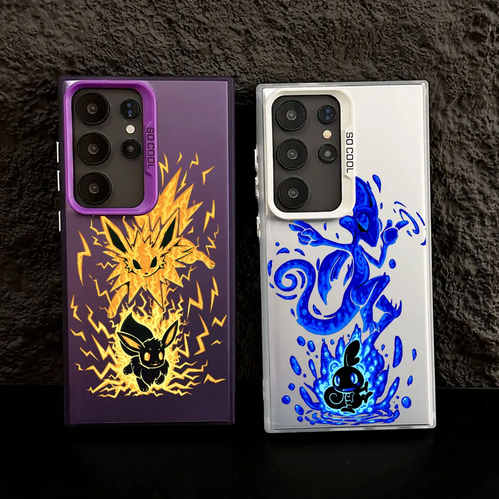 Eevee Water Chameleon Pokemons Anime Case For Samsung S25 S24 Ultra Carcasa For Galaxy S23 S22 S21 FE S20 Ultra Plus Phone Cover Eevee Water Chameleon Pokemons Anime Case For Samsung S25 S24 Ultra Carcasa For Galaxy S23 S22 S21 FE S20 Ultra Plus Phone Cover