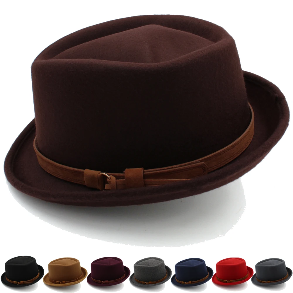 Men Women Woolen Diamond Top Pork Pie Hats Fedora Trilby Sunhat Street Style Classical Caps Travel Outdoor Size US 7 1/4 UK L
Men Women Woolen Diamond Top Pork Pie Hats Fedora Trilby Sunhat Street Style Classical Caps Travel Outdoor Size US 7 1/4 UK L