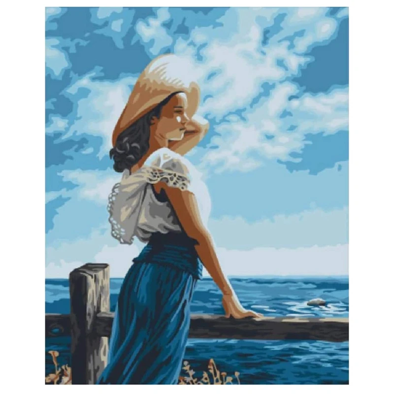 DIY наборы для алмазной живописи для взрослых, полный набор для рисования со стразами, для украшения дома, девушка с видом на море
DIY наборы для алмазной живописи для взрослых, полный набор для рисования со стразами, для украшения дома, девушка с видом на море