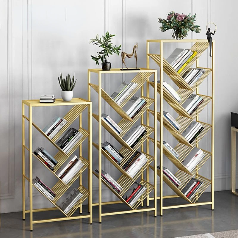 Gold Creative Bookcase Simple Metal Study Storage Furniture Kids Student Adult Multi-layer Bookshelf Iron Art Tree Shaped Rack
Gold Creative Bookcase Simple Metal Study Storage Furniture Kids Student Adult Multi-layer Bookshelf Iron Art Tree Shaped Rack