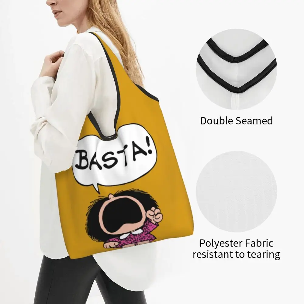 Custom Vintage Mafalda Manga Grocery Shopping Bag 51 Sffeb2c50f511436b93cdb60ac3a60ecde