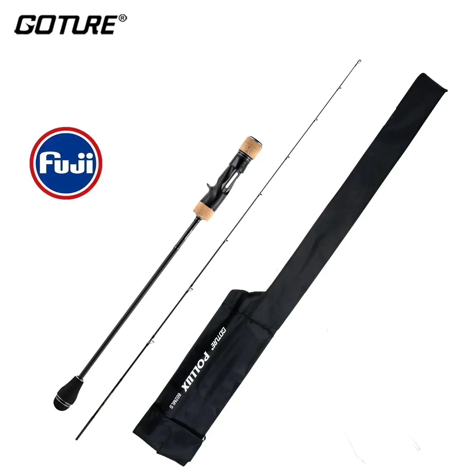 

Goture Pollux 1.83m 1.98m Slow Jigging Rod 100% Fuji Rings 2 Section Spinning Casting 30T Carbon Fiber Sea Pole ML M MH Power