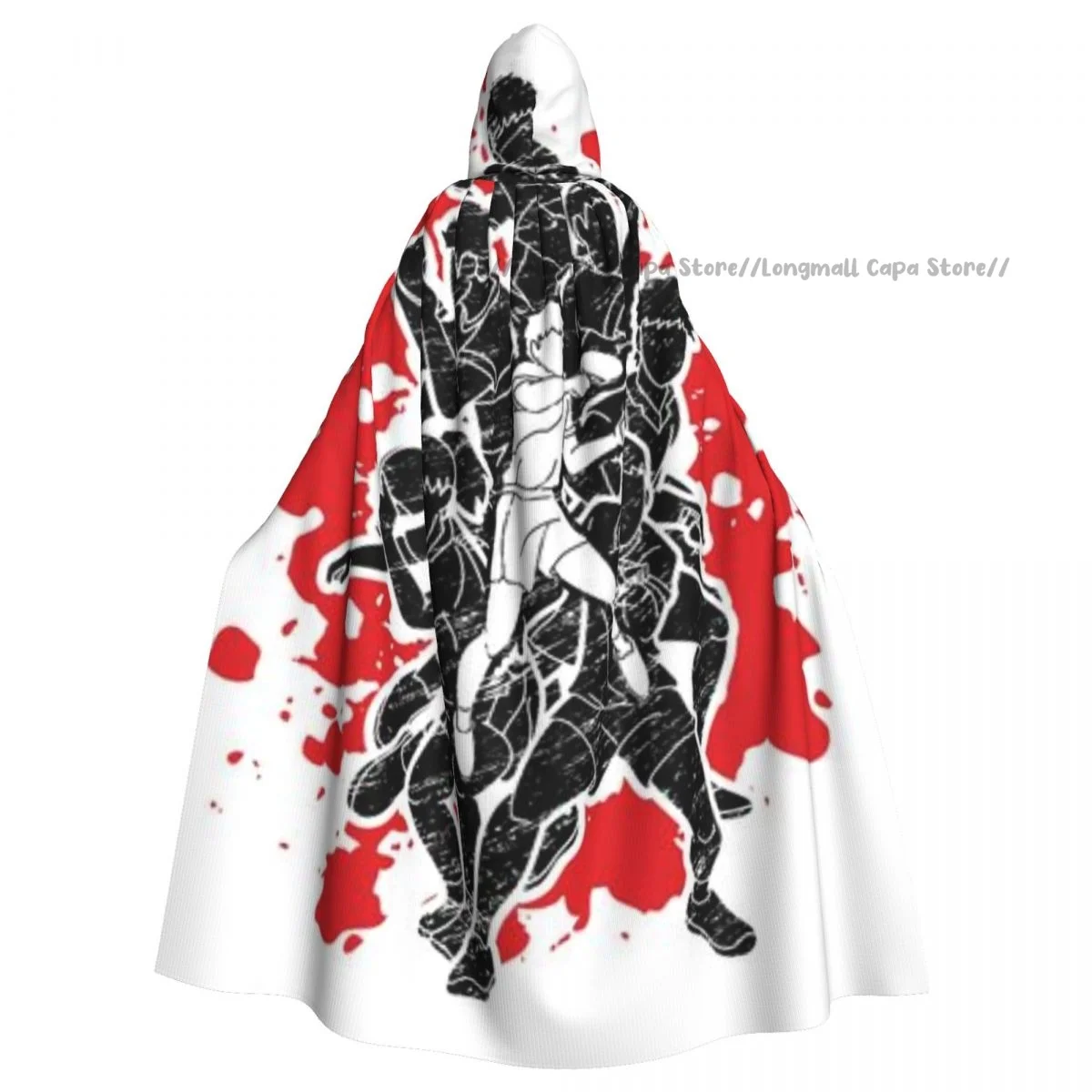 

Table Tennis Players Hooded Cloak Coat Halloween Cosplay Costume Vampire Devil Wizard Cape Gown Party