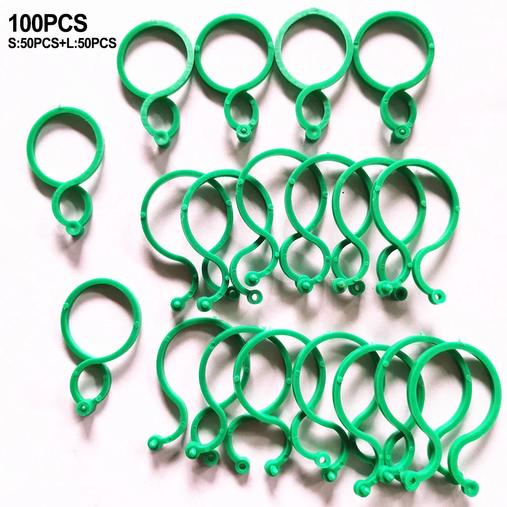 100Pcs Garden Cane Plant Clip 2.7cm X 4cm Support Twisty Plant Rings Securing Plants Stem PE Garden Accessories
100Pcs Garden Cane Plant Clip 2.7cm X 4cm Support Twisty Plant Rings Securing Plants Stem PE Garden Accessories