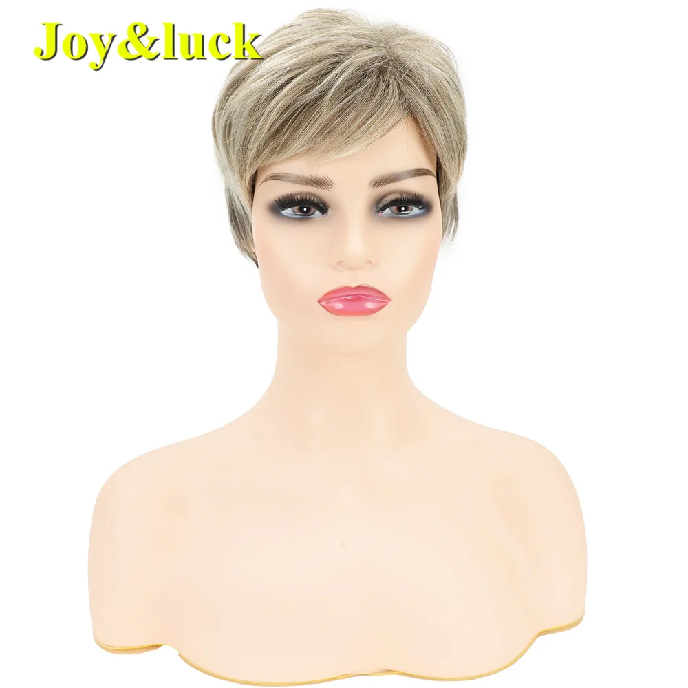 Short Ombre Ash Blonde Synthetic Wig With Bangs Hair For Women Daily Use Natural Straight High Temperature Fiber Wig
Short Ombre Ash Blonde Synthetic Wig With Bangs Hair For Women Daily Use Natural Straight High Temperature Fiber Wig