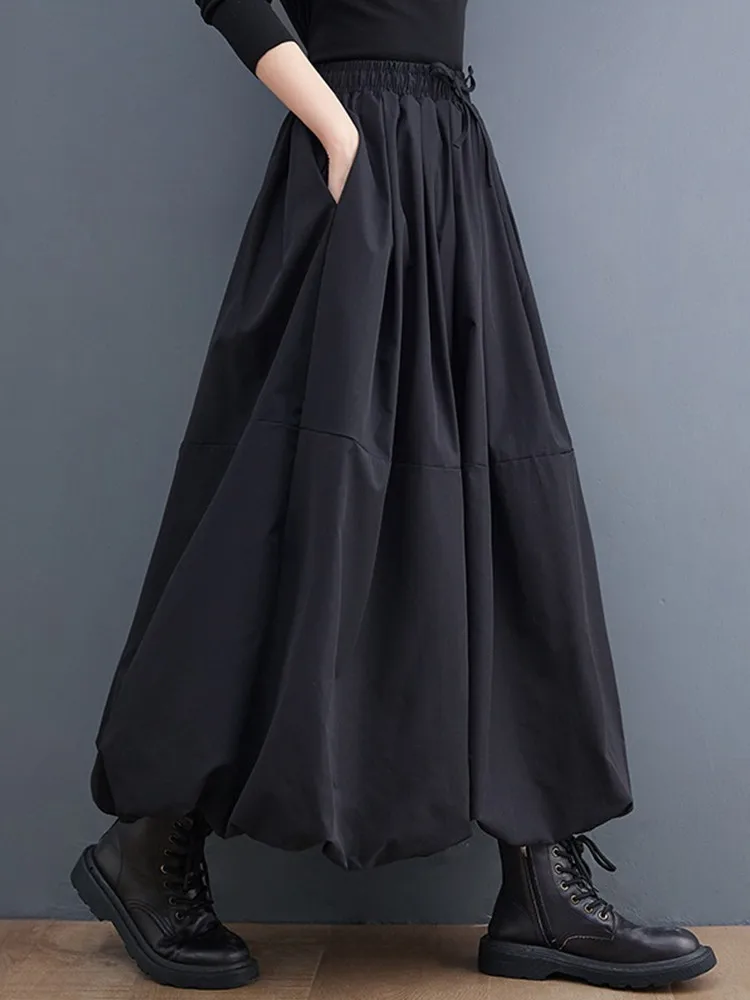 

Korean Fashion Black Cotton Vintage High Waist Summer Skirt Casual Loose Maxi Long For Woman Skirts Womens 2023 Skirt Clothing