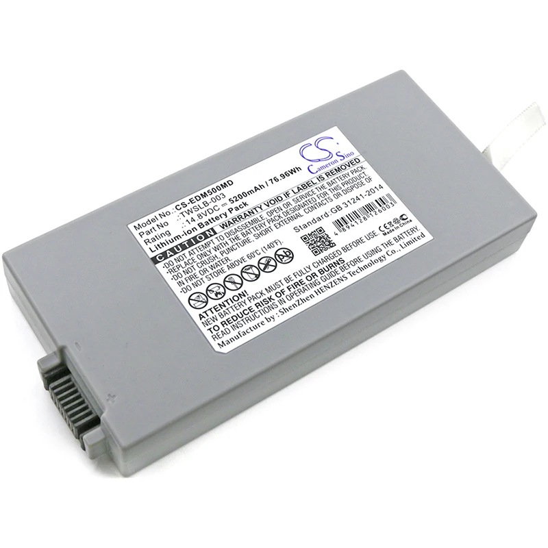 CameronSino Battery for Drager Vista 129 Vista F2 Vista V8 M8B IM8B Monitor Vista 120 5200mAh / 76.96Wh 2606229 EDAN TWSLB-003
CameronSino Battery for Drager Vista 129 Vista F2 Vista V8 M8B IM8B Monitor Vista 120 5200mAh / 76.96Wh 2606229 EDAN TWSLB-003