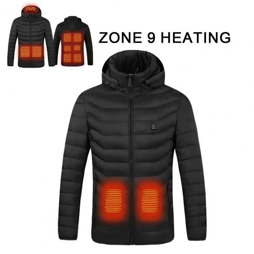 Winter Usb Heating Coat Hooded Jacket with 9 Usb-powered Heating Blocks Thick Padding Neck Protection for Men Women Stay Warm
Winter Usb Heating Coat Hooded Jacket with 9 Usb-powered Heating Blocks Thick Padding Neck Protection for Men Women Stay Warm