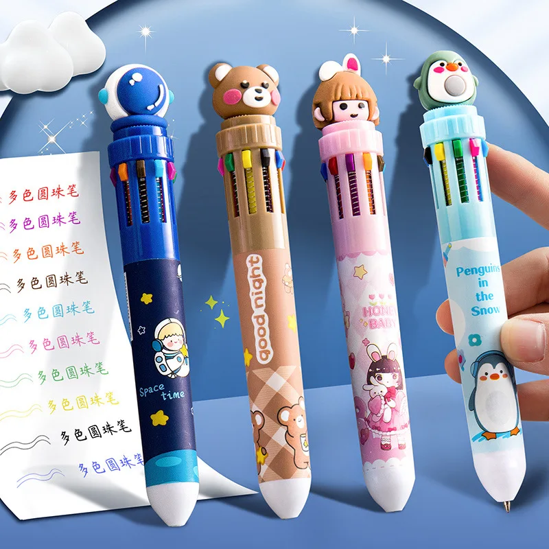 1PC 10 Color Ballpoint Pen Cartoon Cute Colorful Ink Gel Pens Elementary Student Pen School Office Supplies Korean Stationery
1PC 10 Color Ballpoint Pen Cartoon Cute Colorful Ink Gel Pens Elementary Student Pen School Office Supplies Korean Stationery