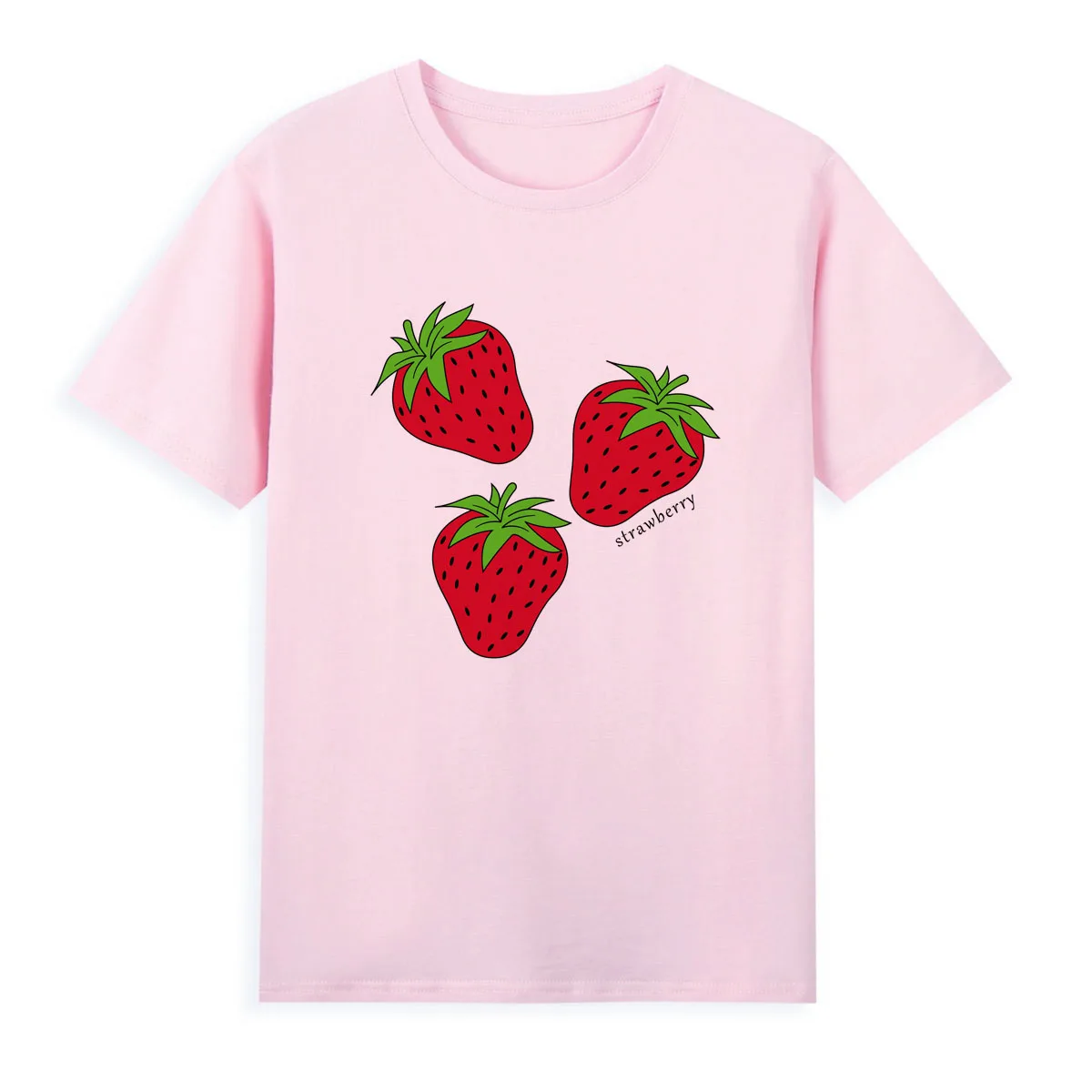 Three Strawberry T-shirts Original Brand Tshirt Women Short Sleeve Summer Clothing Hot Sale Top Tees A028
Three Strawberry T-shirts Original Brand Tshirt Women Short Sleeve Summer Clothing Hot Sale Top Tees A028