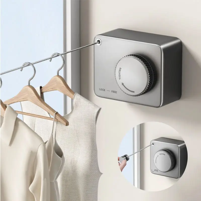 Stainless Steel Retractable Clothesline,Portable Heavy Duty Indoor and Outdoor Washing Line,Clothes Dryer with Adjustable Rope
Stainless Steel Retractable Clothesline,Portable Heavy Duty Indoor and Outdoor Washing Line,Clothes Dryer with Adjustable Rope