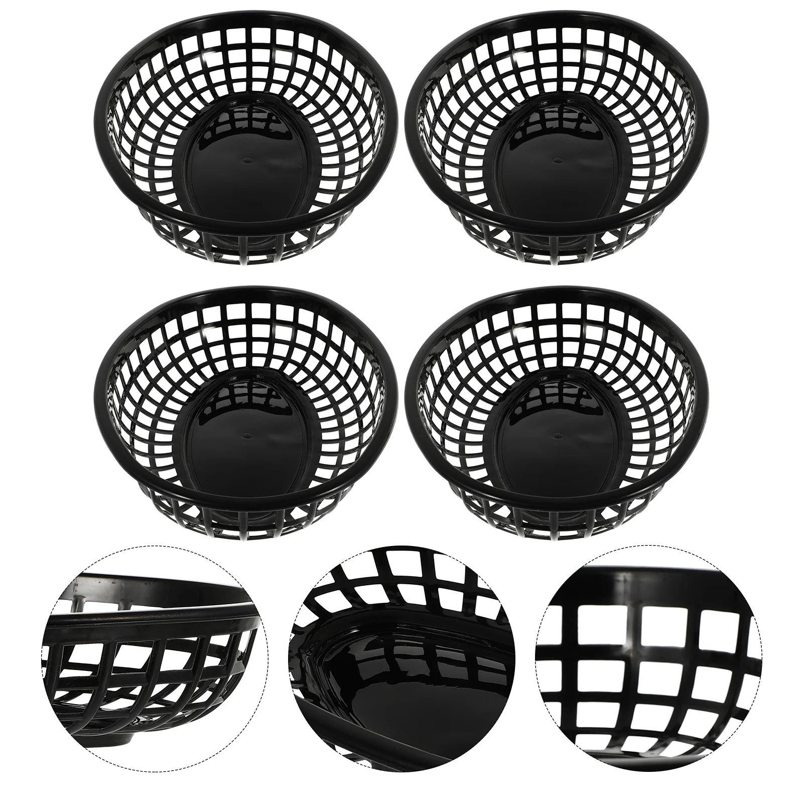 

Snack Plate Hamburger Basket Food Tray Baskets Plastic Food Tray Dishes Oval Shape Pp Dessert Trays