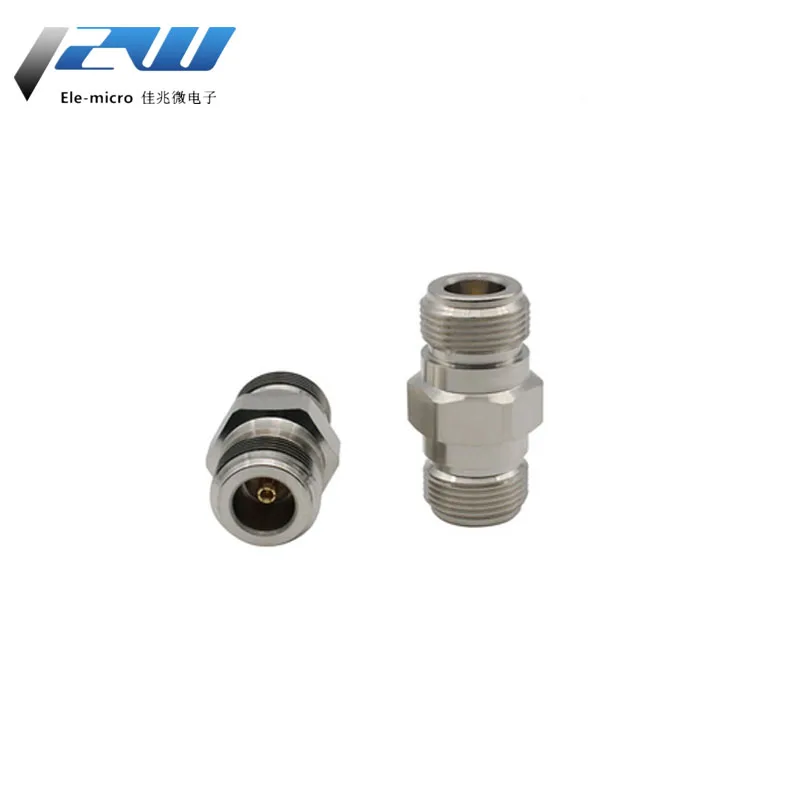 RF Adapter N-KK Double Female Head Outer Screw Inner Hole Test Level Adapter 11GHZ Ternary Alloy Low Standing Wave 
RF Adapter N-KK Double Female Head Outer Screw Inner Hole Test Level Adapter 11GHZ Ternary Alloy Low Standing Wave