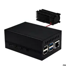 Aluminum Alloy Case For Raspberry Pi 4 Black Box Built-in Cooling Fan Metal Shell Passive Cooling Enlosure Case For Model B
Aluminum Alloy Case For Raspberry Pi 4 Black Box Built-in Cooling Fan Metal Shell Passive Cooling Enlosure Case For Model B