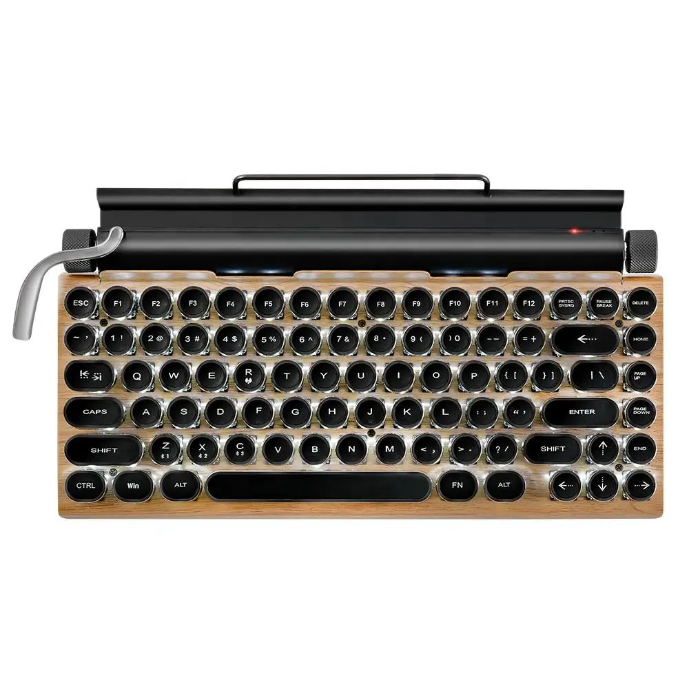 Retro Punk Keyboard Typewriter BT Mechanical Wireless Keyboard Punk Keycaps For Mobile Phone Tablet EXW Retro Punk Keyboard
Retro Punk Keyboard Typewriter BT Mechanical Wireless Keyboard Punk Keycaps For Mobile Phone Tablet EXW Retro Punk Keyboard