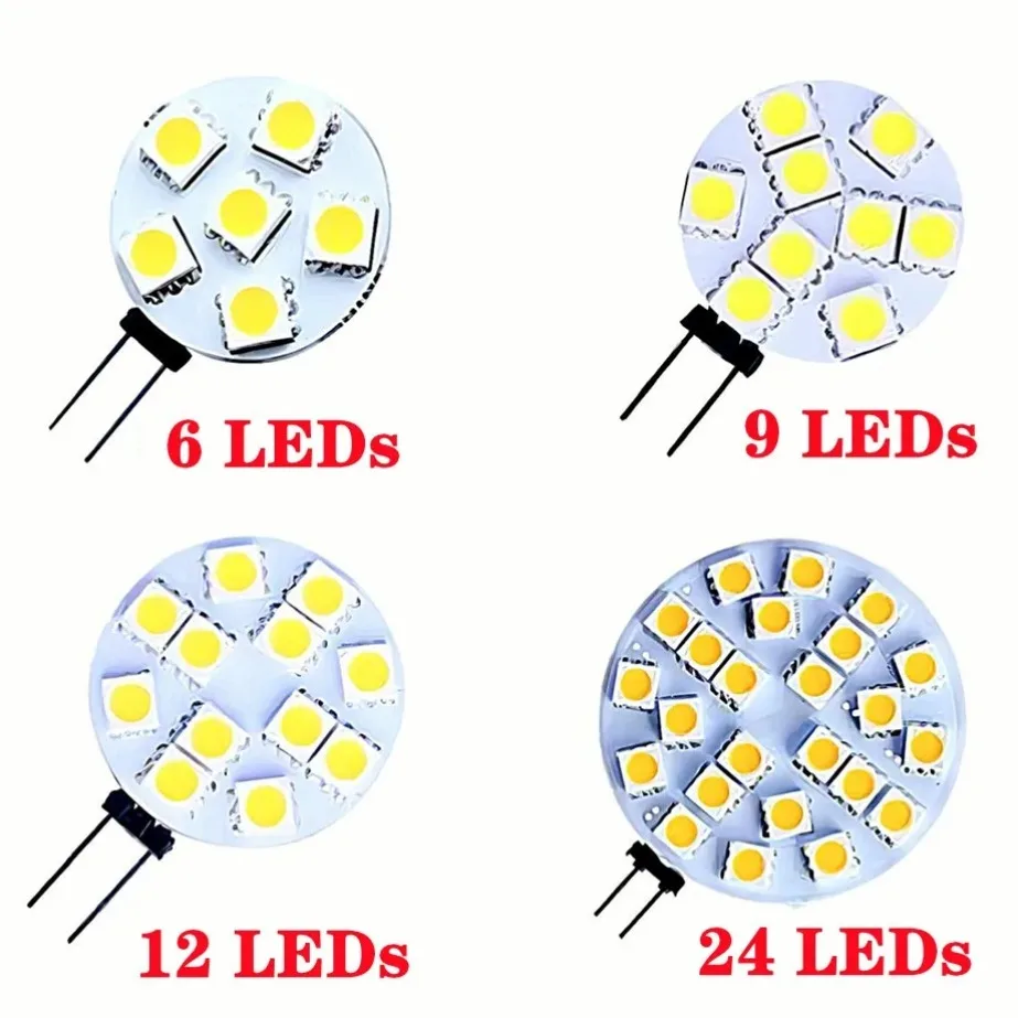 

G4 Socket 5050 SMD LED Bulb on DC 12V Replace Halogen Bi-pin Lamp LED Bulb 1.2W 1.8W 2.4W 4.8W Warm White/Cold White Led Lights