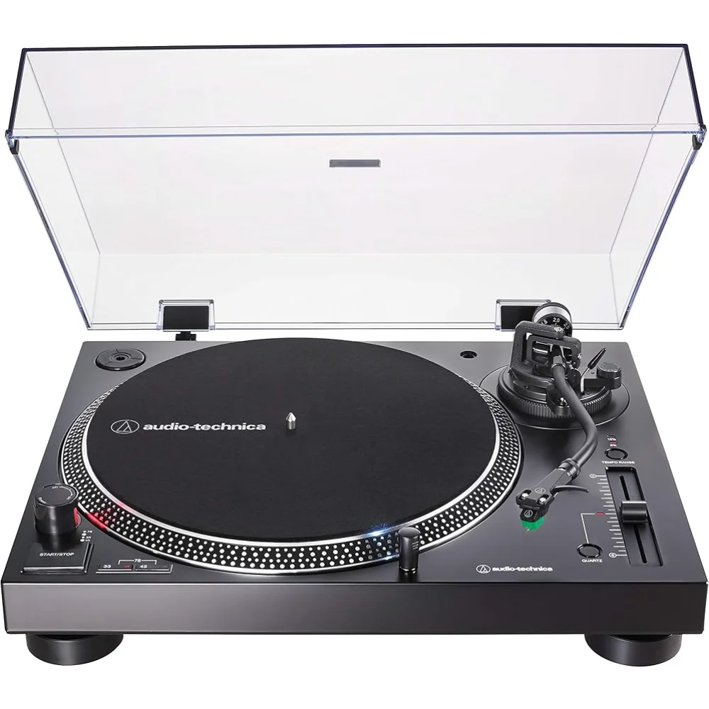 

Audio-Technica AT-LP120XUSB-BK Direct-Drive Turntable (Analog & USB), Fully Manual, Hi-Fi, 3 Speed, Convert Vinyl to Digital