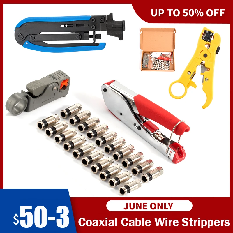 New Multitool Wire Stripping Squeezing Pliers Coaxial Cable Cold Press Clamp RG59 RG6 Cable TV Crimping Tool Set Tool Kit
New Multitool Wire Stripping Squeezing Pliers Coaxial Cable Cold Press Clamp RG59 RG6 Cable TV Crimping Tool Set Tool Kit