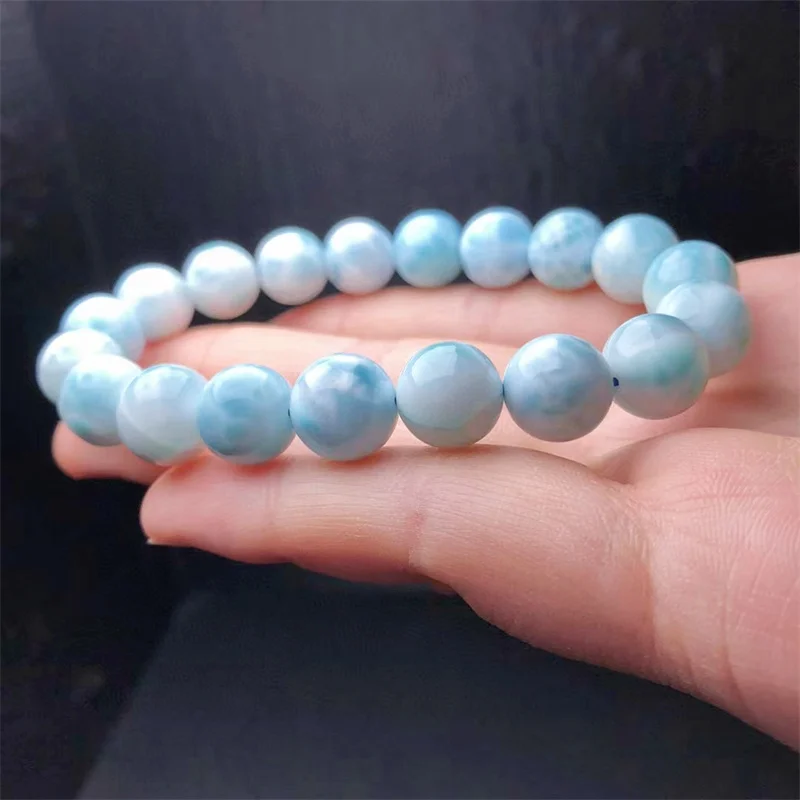 11MM Natural Larimar Bracelet Smooth Round Gem Stone Beads For Jewelry Making Design Holiday Gift 1pcs
11MM Natural Larimar Bracelet Smooth Round Gem Stone Beads For Jewelry Making Design Holiday Gift 1pcs
