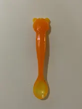 1Pc de seguridad PP temperatura cuchara para bebé cubertería Kids15X3.5cm vajilla